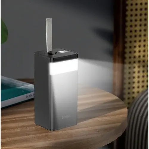 MR4_40733 Зовнішній акумулятор power bank hoco j86a powermaster fully compatible pd20w, qc, lcd, lamp 50000mah, чорний HOCO