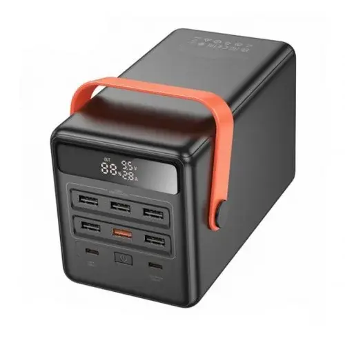 MR4_56669 Зовнішній акумулятор power bank hoco db03 max centurion 65w fully compatible pb, lamp, 100000mah, чорний HOCO