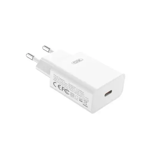 MR4_57240 Мережевий зарядний пристрій xo l126 type-c pd20w fast charging charger, білий XO