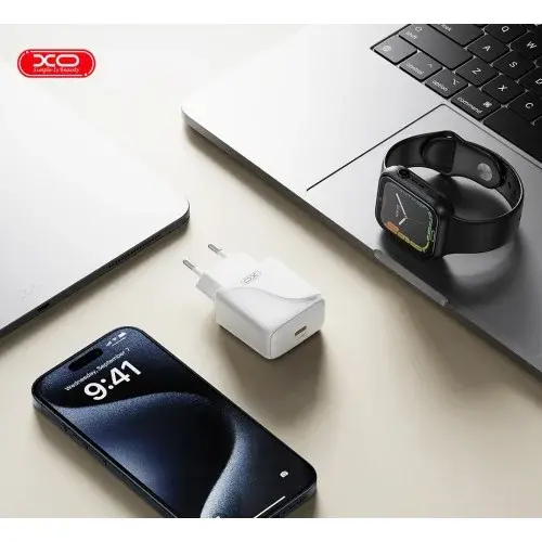 MR4_57271 Мережевий зарядний пристрій xo l141 20w single type-c fast charger, білий XO