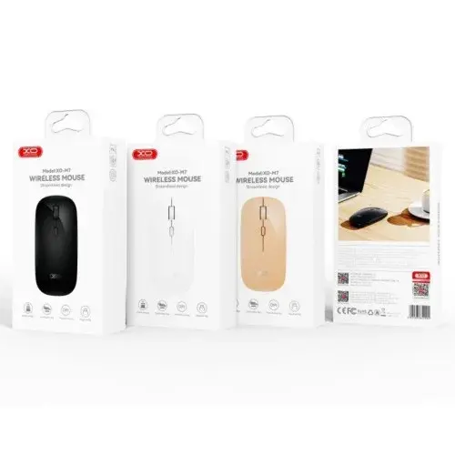 MR4_60149 Комп’ютерна мишка xo m7 fashion smooth wireless mouse, чорний XO