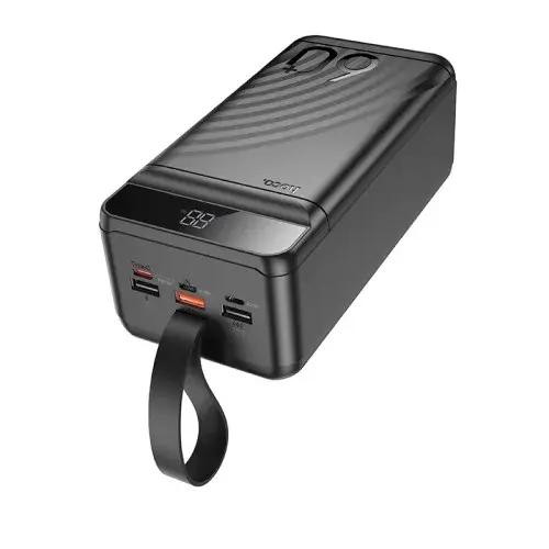 MR4_60336 Зовнішній акумулятор power bank hoco j123c element 22.5w+pd20w fully compatible with lcd and led-lamp 60000mah, чорний HOCO