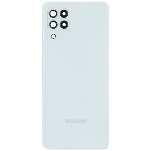 MR1_101543 Задня частина корпусу для samsung galaxy a22 lte sm-a225 білий (з склом камери) PRC