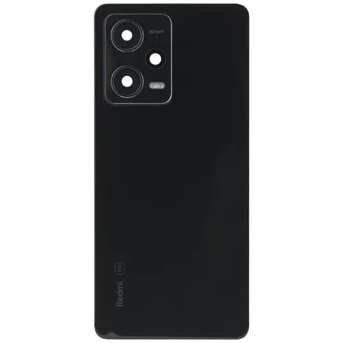 MR1_101684 Задня частина корпусу для redmi note 12 pro 5g onyx чорний (midnight чорний), (з склом камери) PRC