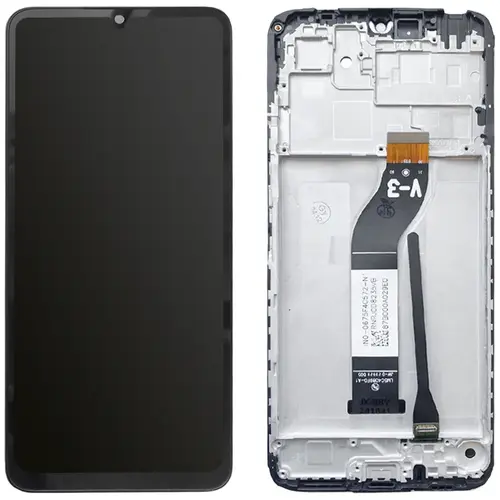 MR1_104693 Дисплей телефона для redmi 13c, poco c65 у зборі з frame чорний PRC