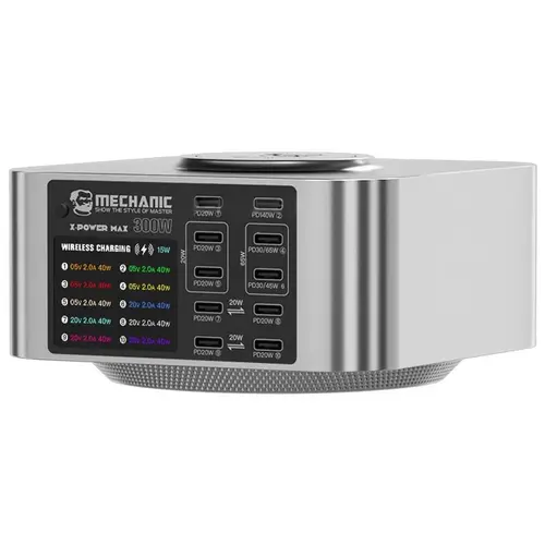 MR1_109736 Зарядний пристрій mechanic x-power max (10 pd type-c, бездротова заряджання) 300w MECHANIC