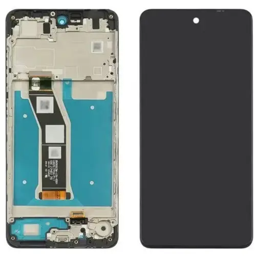 MR1_110369 Дисплей motorola moto g04, moto g04s у зборі з frame чорний PRC