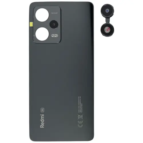 MR1_111667 Задня частина корпусу для redmi note 12 pro 5g onyx чорний (з склом камери) (prc) XIAOMI