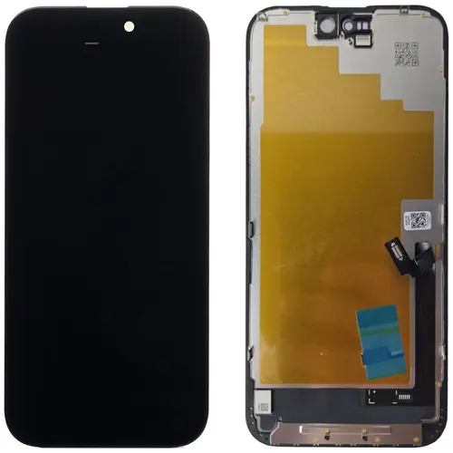 MR1_124185 Дисплей телефона для iphone 16 plus чорний oled hard (repart) REPART