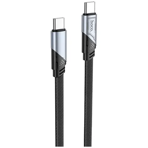 MR1_125121 Кабель usb type-c hoco u119 5a, 1.2 m, nylon, aluminum connectors, чорний HOCO