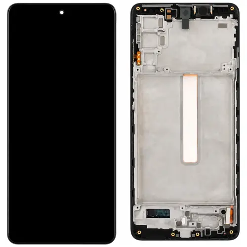 MR1_126078 Дисплей телефона для samsung galaxy m52 5g sm-m526 сервісний з frame чорний SAMSUNG