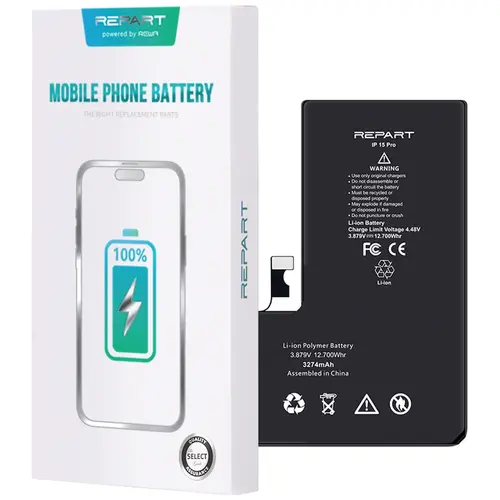 MR1_126215 Акумулятор телефона iphone 15 pro (3274mah) repart REPART