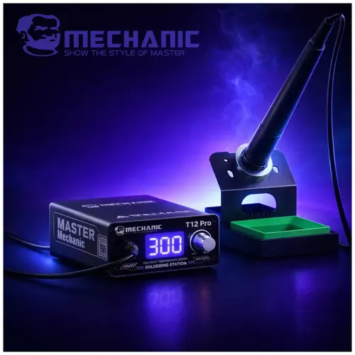 MR1_81605 Паяльна станція mechanic t12 pro (40-500°с, 220v, 75w) MECHANIC
