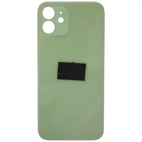 MR1_83886 Задня кришка (скло) для iphone 12 зелений (великий виріз під камеру), op PRC