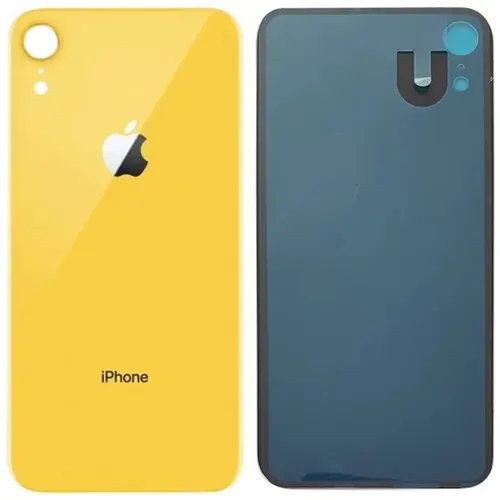 MR1_84906 Задня кришка iphone xr жовтий (великий виріз під камеру) PRC