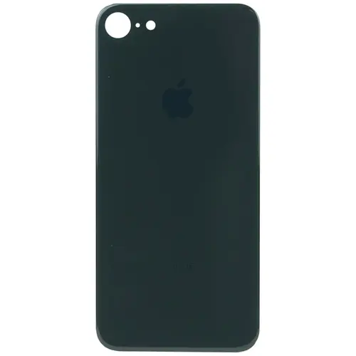 MR1_84915 Задня кришка iphone 8 чорний (великий виріз під камеру) PRC