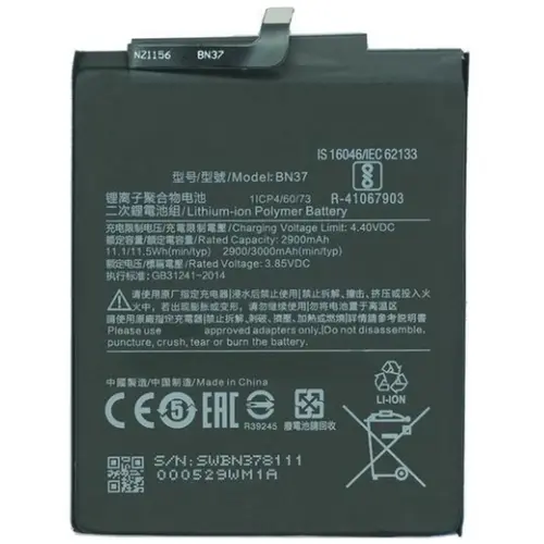 MR1_92594 Акумулятор телефона bn37 (2900mah) для redmi 6, redmi 6a PRC
