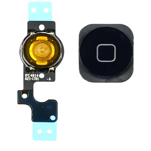 MR1_92954 Шлейф з кнопкою home для iphone 5c (4.0) чорний PRC