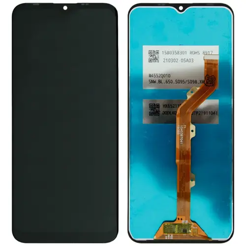 MR1_95285 Дисплей для tecno spark 4 lite (bb4k, kc8s) у зборі чорний PRC
