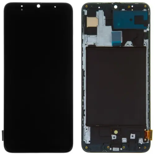 MR1_95743 Дисплей для samsung galaxy a70 sm-a705 oled з frame чорний PRC