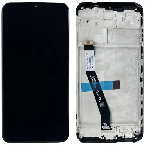 MR1_97806 Дисплей redmi 9, redmi 9 prime, poco m2 у зборі з frame чорний PRC