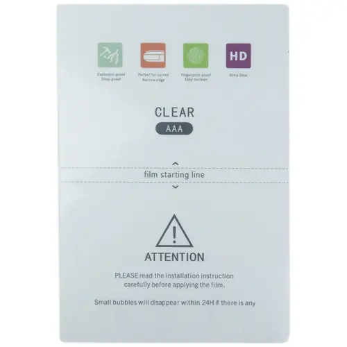 MR1_98529 Гідрогелева плівка mechanic 1006 aaa+ 120x180mm, прозора (box 50 шт.) PRC