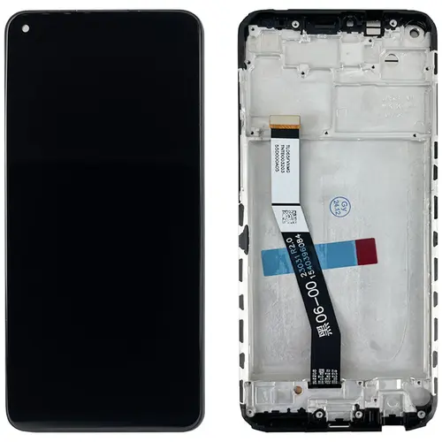 MR1_99621 Дисплей телефона для redmi note 9, redmi 10x у зборі з frame чорний PRC