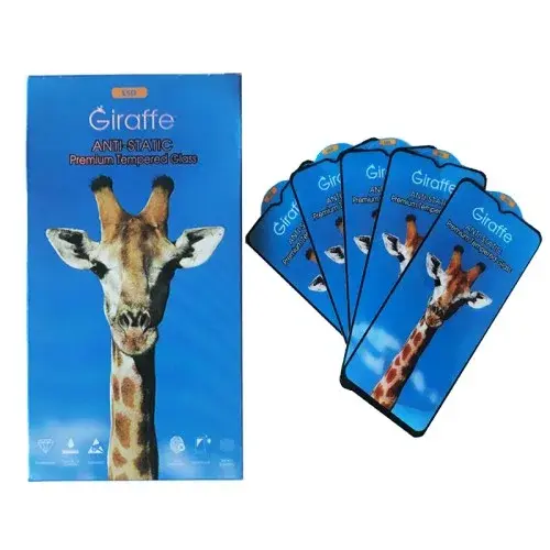 MR4_39327 Захисне скло giraffe anti-static glass для samsung a02, a02s, a12, m12, a32 5g, чорний, (тех. пак), (5 шт.) PRC