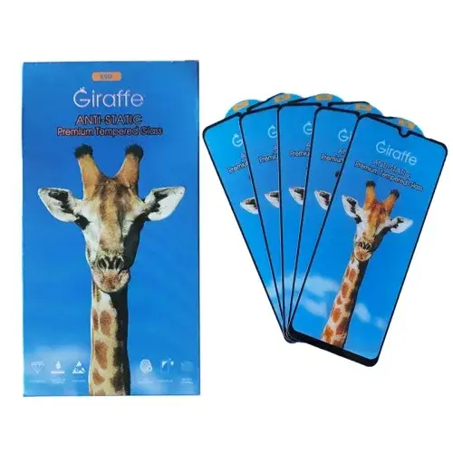 MR4_39359 Захисне скло giraffe anti-static glass для redmi 10c, 12c, poco c40, чорний, (тех. пак), (5 шт.) PRC