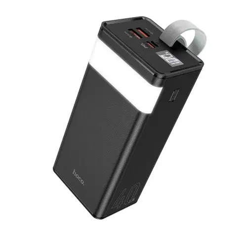 MR4_40731 Зовнішній акумулятор power bank hoco j86 powermaster fully compatible pd20w, qc, lcd, lamp 40000mah, чорний HOCO