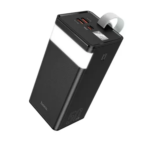 MR4_40733 Зовнішній акумулятор power bank hoco j86a powermaster fully compatible pd20w, qc, lcd, lamp 50000mah, чорний HOCO