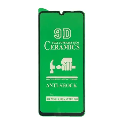 MR4_51031 Захисне скло ceramic для redmi a3, poco c61, чорний (тех. пак) PRC