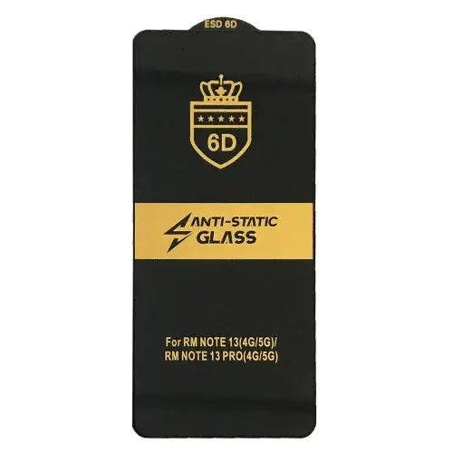 MR4_54056 Захисне скло 6d anti-static для redmi note 13 4g, redmi note 13 pro 5g (тех. пак) PRC