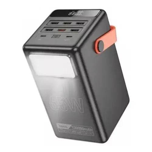 MR4_56669 Зовнішній акумулятор power bank hoco db03 max centurion 65w fully compatible pb, lamp, 100000mah, чорний HOCO