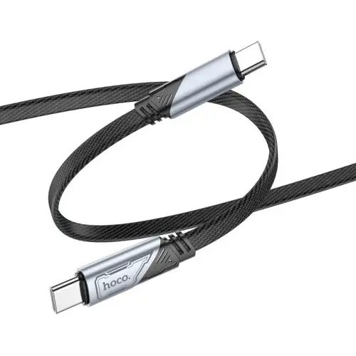 MR4_58026 Кабель pd hoco u119 machine 60w charging data cable type-c to type-c 1.2 m, чорний HOCO