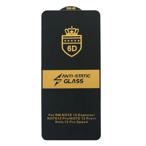 MR4_100051 Захисне скло 6d anti-static для redmi note 12 pro, чорний (тех. пак) PRC