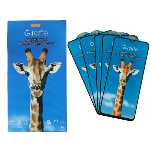 MR4_104785 Захисне скло giraffe anti-static glass для samsung a05, m05, чорний, (тех. пак), (5 шт.) PRC
