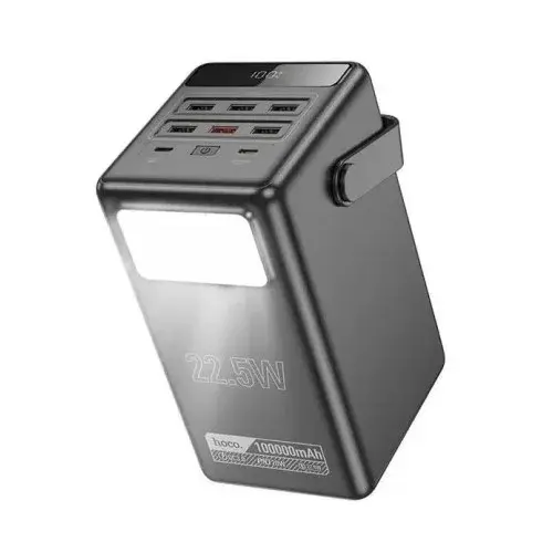 MR4_137236 Зовнішній акумулятор power bank hoco db03 endure 22.5w fully compatible pb, lamp, 100000mah, чорний HOCO