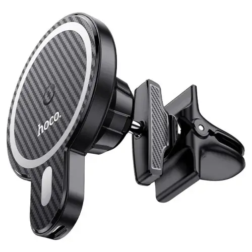 MR4_138109 Автомобільний зарядний пристрій бездротовий hoco ca85 ultra-fast magnetic wireless car holder magsafe 7.5w, 5-15w, чорний HOCO