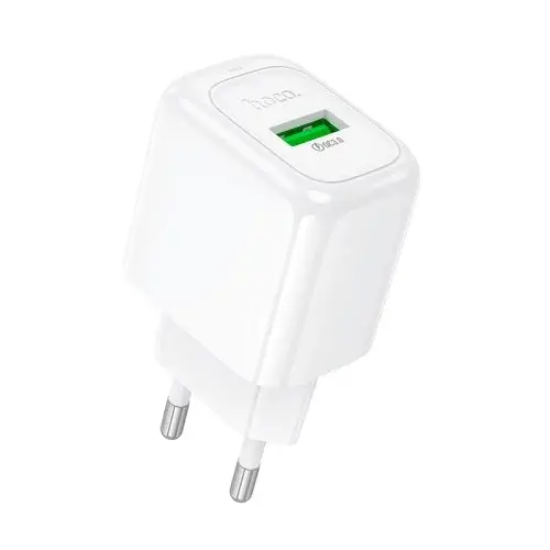 MR4_138130 Мережевий зарядний пристрій hoco cs52a surplus single-port qc3.0 charger, білий HOCO