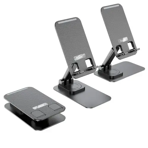 MR4_139631 Тримач настільний hoco ph50 ivey folding rotatable desktop holder, чорний HOCO