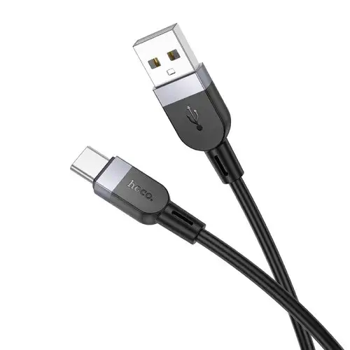 MR4_139640 Кабель hoco x109 energy silicone charging data cable type-c, 3a, 1 m, чорний HOCO