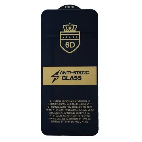 MR4_144355 Захисне скло 6d anti-static для oppo a53, a53 5g, a53s, чорний (тех. пак) PRC
