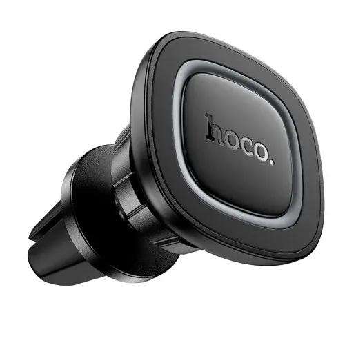 MR4_145283 Автотримач магнітний hoco h72 crown magnetic car holder (вихід повітря), чорний metal, сірий HOCO