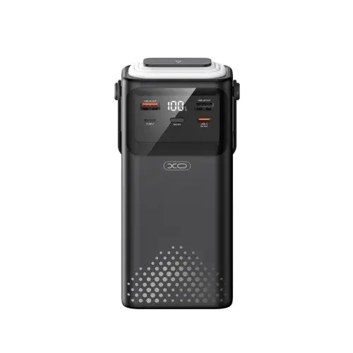 MR4_146252 Зовнішній акумулятор power bank xo pr285 pd20w+qc22.5w four cables, lightning 30000mah, чорний XO