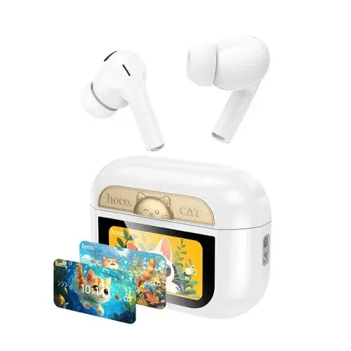 MR4_152409 Навушники бездротові hoco ew88 rampino true wireless anc touch screen bt headset, білий HOCO