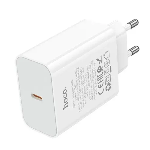 MR4_153058 Мережевий зарядний пристрій hoco c162a source single port pd40w charger, білий HOCO