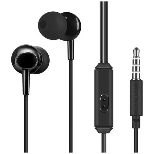 MR3_104815 Навушники hoco m14 inital sound mini-jack чорний (з мікрофоном) HOCO