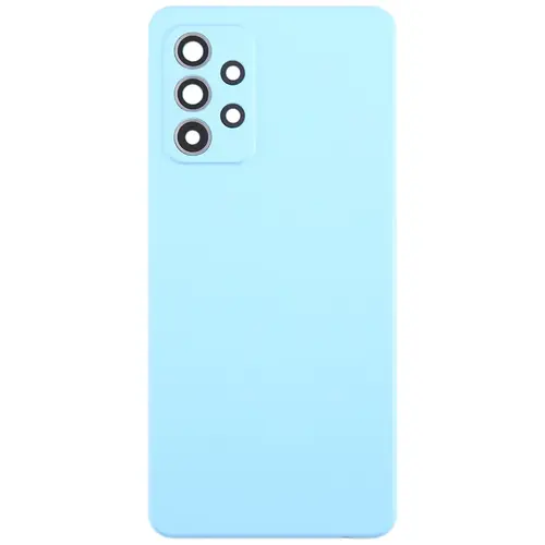 MR3_181930 Задня кришка (скло) для samsung a525, a528 galaxy a52, a52s (2021) синій (зі склом камери) PRC