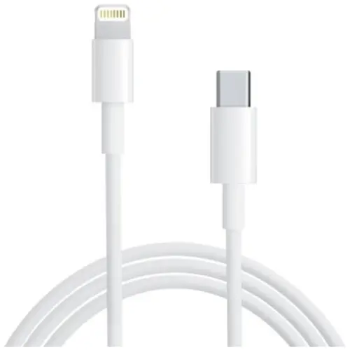 MR3_106847 Кабель pd type-c to lightning apple iphone 11, iphone 12, 1 m білий, vb PRC